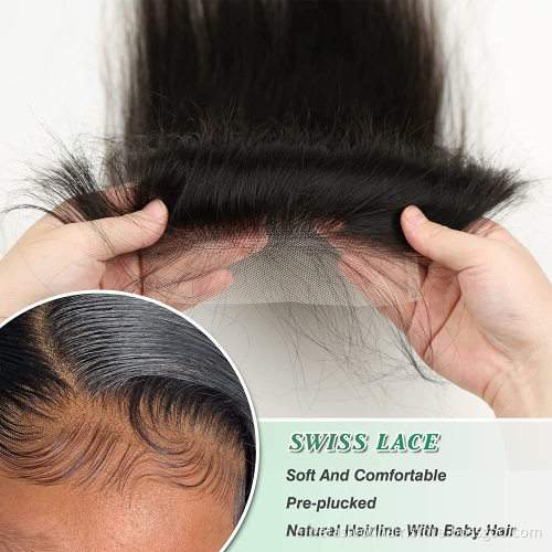 100% Unprocessed Virgin Brazilian Human Hair Free Part Lace Closure Straight Lace Closure 4x4 Free Part Swiss Lace Closure